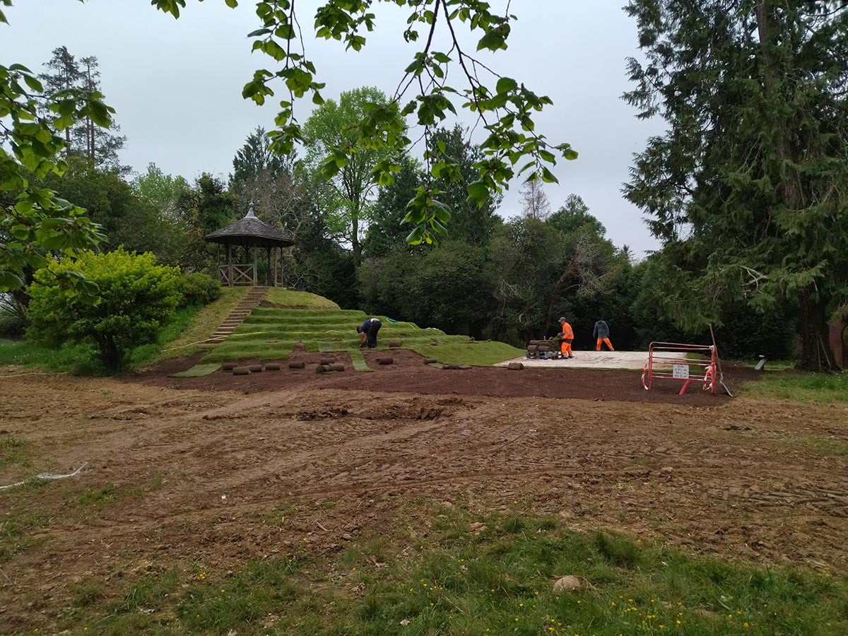 theéâtre de verdure pose gazon